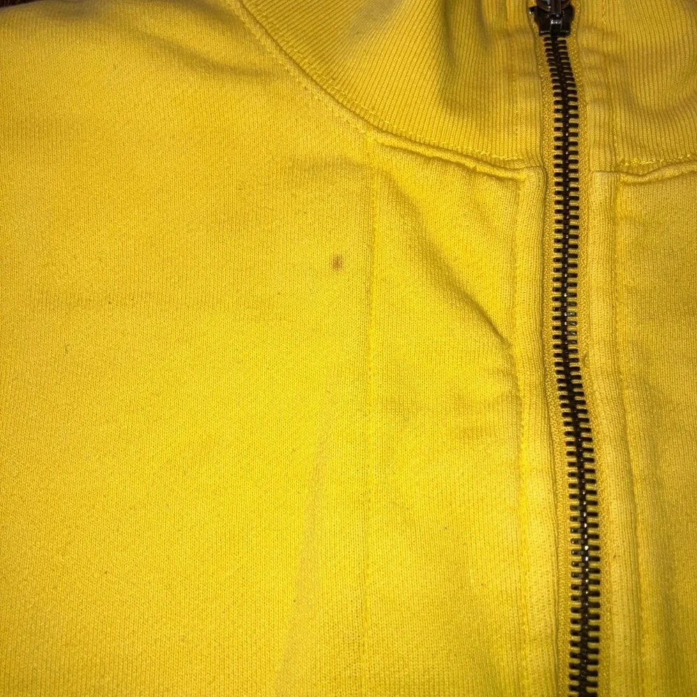 Vintage Ralph Lauren Polo Sport Sweatshirt L Quarter Zip Jacket Yellow‎ 90s